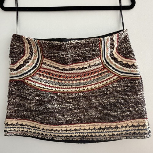 Aslanis Home mini skirt with ethnic boho design