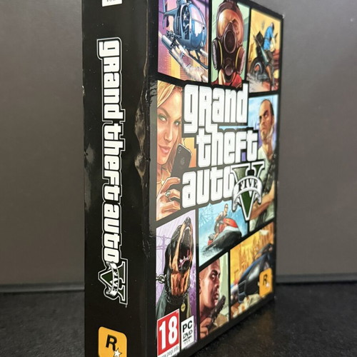 Grand Theft Auto V PC Big Box with 7 discs and art