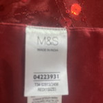 Marks & Spencer red table runner with sequins like new