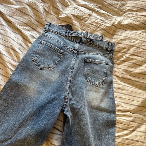 Trendyol high-waisted jeans new, size small, blue