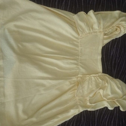 Benetton yellow girls' blouse size XL, like new, age 10-11