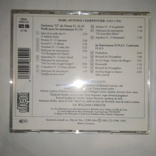 Marc Antoine Charpentier Antiennes "O" De L' Avent CD used, classical