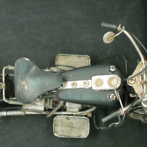 Decorative vintage Harley Davidson type motorcycle used, small