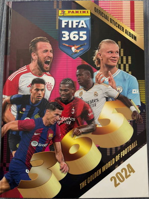 Panini FIFA 365 2024 άλμπουμ αυτοκόλλητων σαν καινούργιο με ΑΕΚ και ΠΑΟ