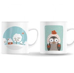 Handmade winter mugs set 250ml