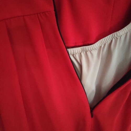 Red long women's dress like new, size S-M
