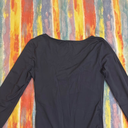 Stradivarius blue bodysuit with heart neckline, like new, size S