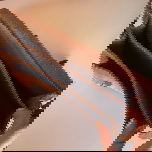 Καφέ δερμάτινη τσάντα ταχυδρόμου