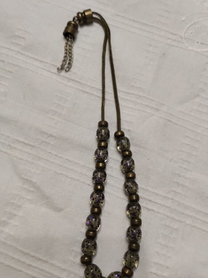 Vintage Komboloi used, glass beads on chain
