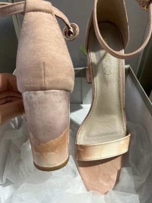 Migato pink marble sandals like new, size 40