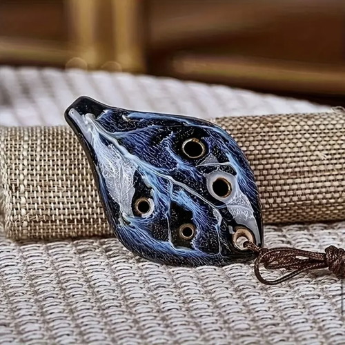 Ocarina ceramic 6-hole with smooth tone, new