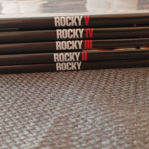 Rocky DVD collection with 5 used movies