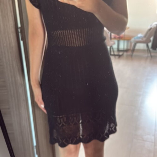 Minkpink knitted dress like new, black, size S