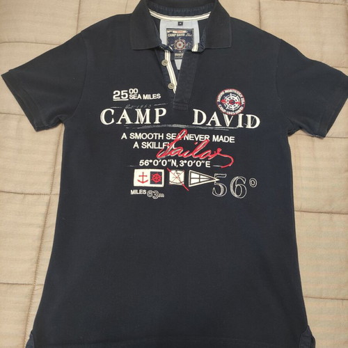 Camp David polo shirt blue XL like new