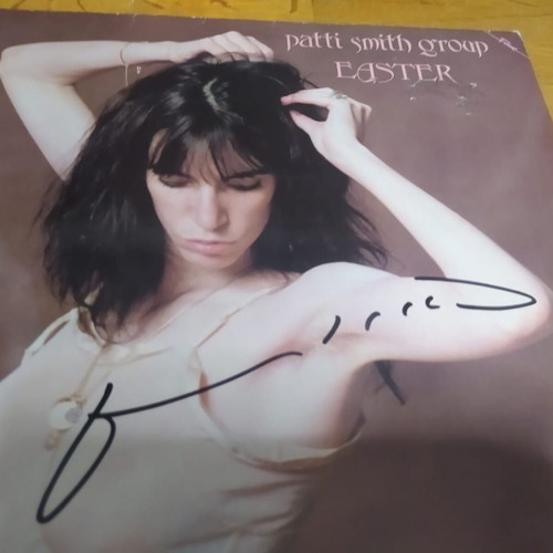 Patti Smith Group Easter LP used, signed vinyl album