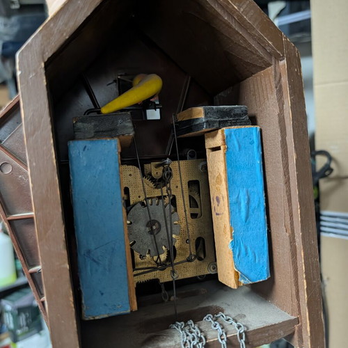 Mayak cuckoo clock used, vintage, not working