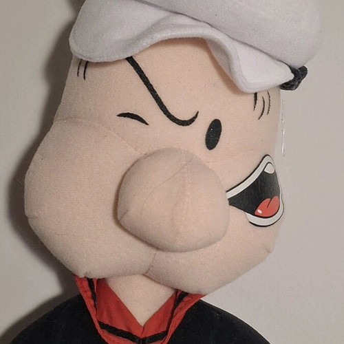 Vintage Popeye used with basket 90s, 56cm collectible decoration
