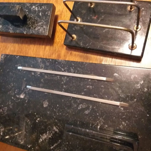 UNIQUE RARE 1950s MARBLE OFFICE SET!
