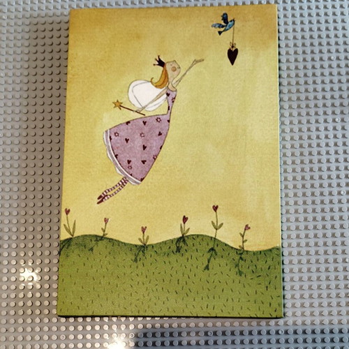 Painting for children's room like new, canvas in wooden frame