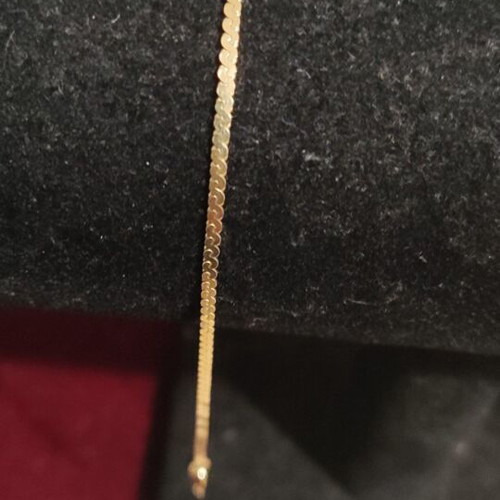 Gold 14K bracelet chain 19cm new