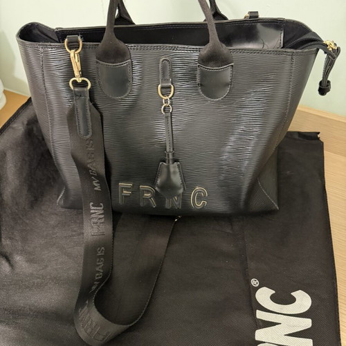 FRNC black shopper bag, shoulder style