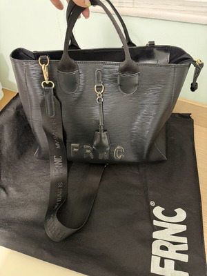FRNC black shopper bag, shoulder style