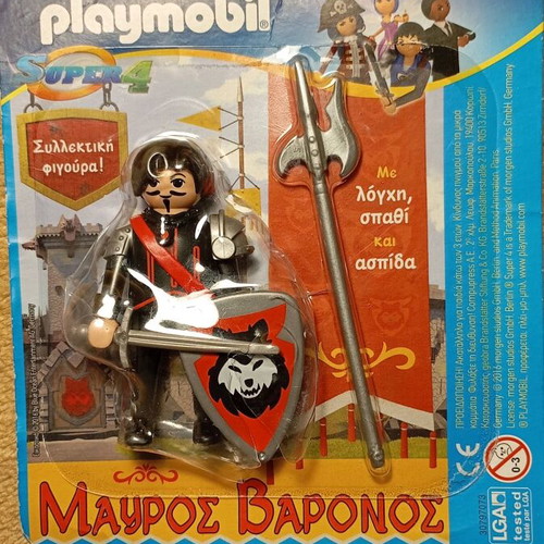 Playmobil figure Black Baron new, collectible knight