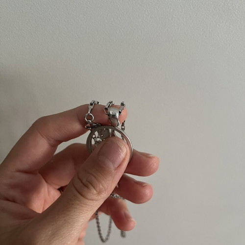 Dior vintage necklace silver, like new, 2000s