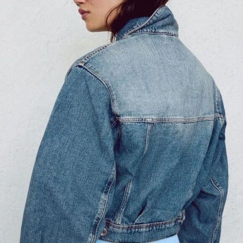 Bershka Denim Jacket 100% Cotton like new, blue, size XS