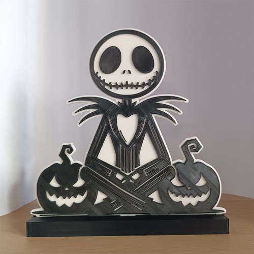Jack Skellington 3d printed table decoration made to order