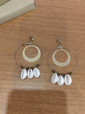 Summer earrings with shells new