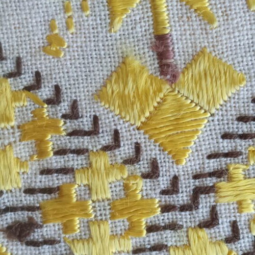 Karsaniko Embroidered Lefkadian Tablecloth vintage, like new