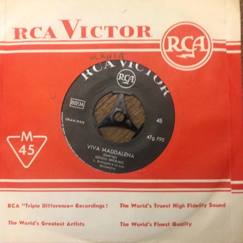 7" vinyl Sergio Endrigo - Se Le Cose Stano Così / Viva Maddalena used