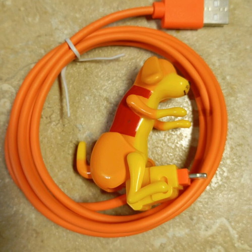 iPhone charger new with moving dog figure