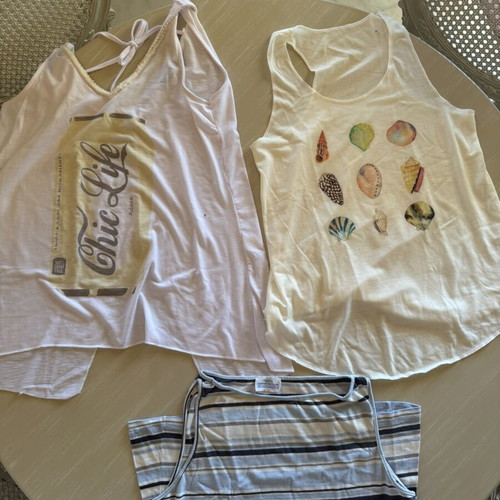 Tank tops bundle size L like new with Chic Life and Miss Raxevsky