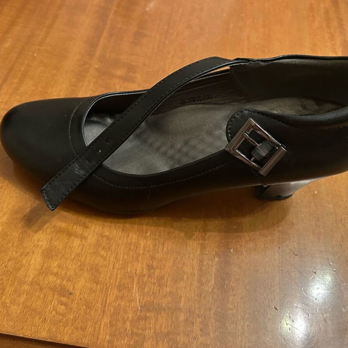 Antrin black dance shoes size 38 like new