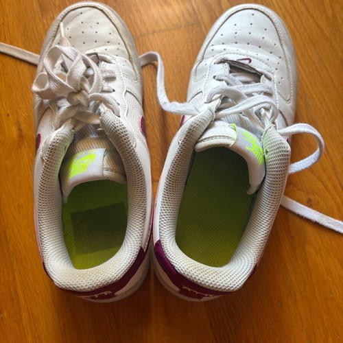 Nike Air Force 1 sneakers used, size 38, white, narrow fit