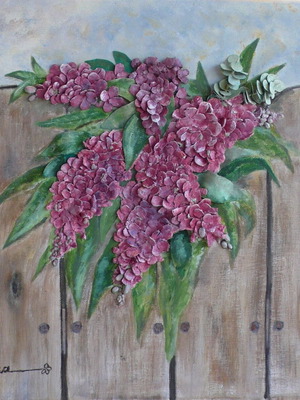 3D Artwork 'Paschalia' Canvas Painting with Pinecone Flowers New