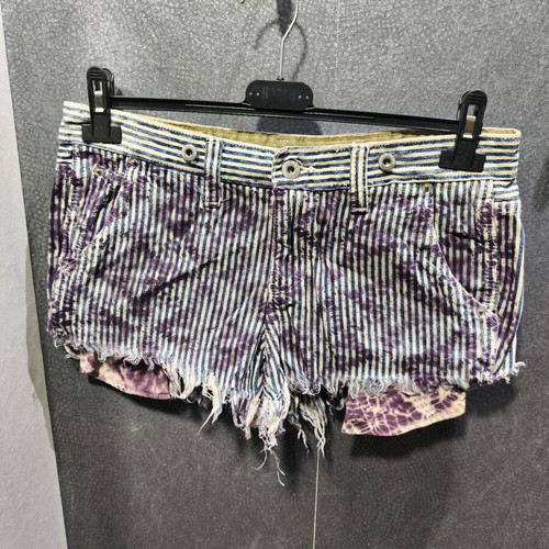 Vintage Acid Washed Denim Shorts purple and white like new