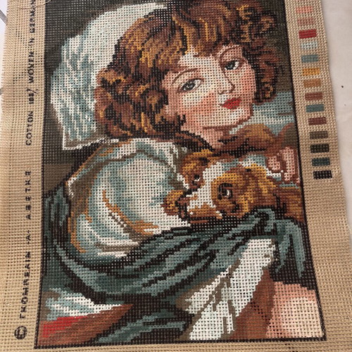 Canvas embroidery kits new, set of 2, 0.32x0.22 m each