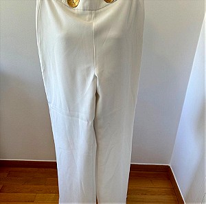 Zara λευκή παντελονα σε size small.