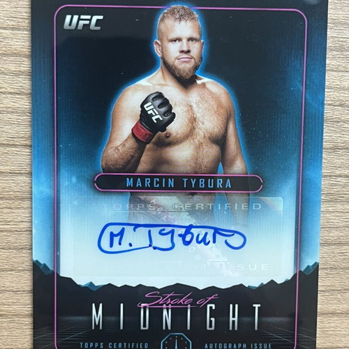 2024 Topps Midnight UFC Marcin Tybura autograph card like new