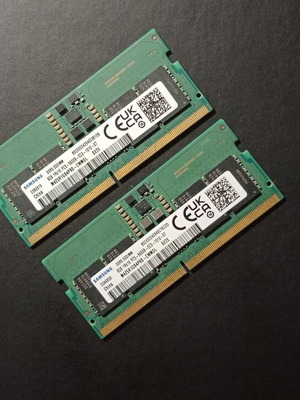 Μνήμες Samsung DDR5 16GB (2×8GB) 5600MHz για Laptop σαν καινούργιο
