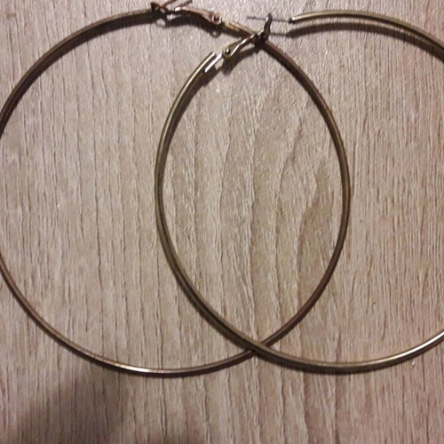 Hoop earrings used