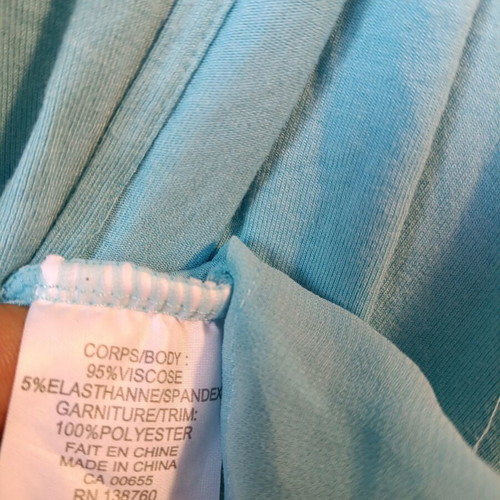 Addition Elle plus size sleeveless top new, turquoise chiffon hem