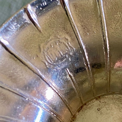 Silver-plated vintage serving set used