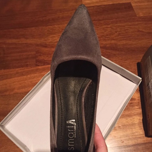 Envie Shoes grey velvet pumps like new, size 37