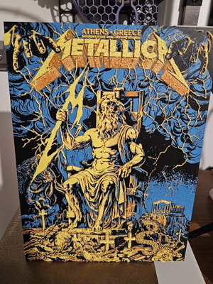 Metallica 3D printed Athens 2026 fan card καινούργιο