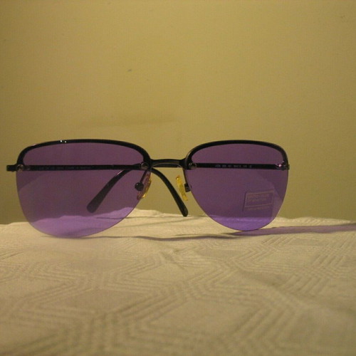 Benetton UCB339 Aviator Sunglasses unisex with purple lenses new