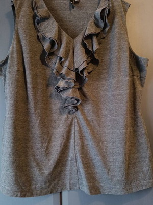 Milano Woman Plus Size Top XXXL-XXXXL Grey New